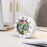 Aloha Hawaiian Flower Print Alarm Clock