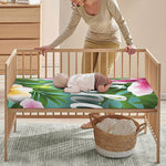 Aloha Hawaiian Flower Print Baby Crib Sheet
