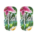 Aloha Hawaiian Flower Print Bar Stool Covers