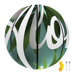 Aloha Hawaiian Flower Print Basketball