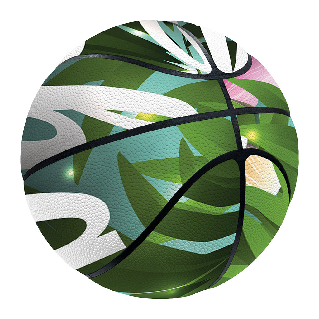 Aloha Hawaiian Flower Print Basketball