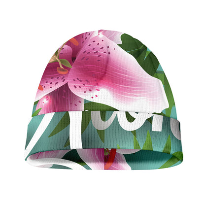 Aloha Hawaiian Flower Print Beanie