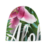 Aloha Hawaiian Flower Print Beanie