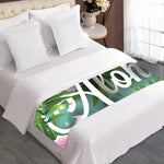 Aloha Hawaiian Flower Print Bed Runner