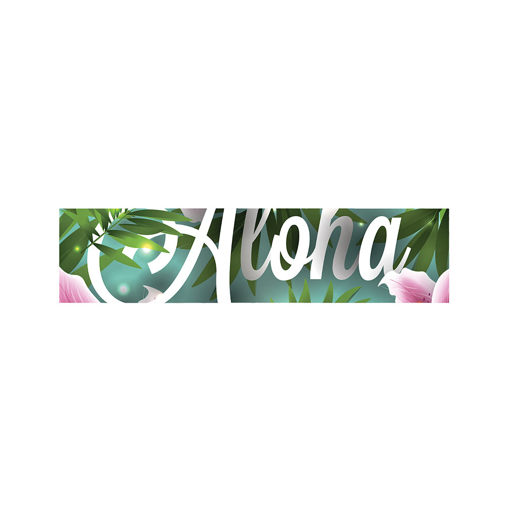 Aloha Hawaiian Flower Print Bed Runner
