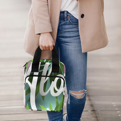 Aloha Hawaiian Flower Print Bible Tote Bag