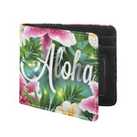 Aloha Hawaiian Flower Print Bifold Wallet