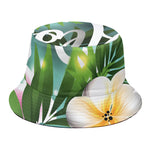 Aloha Hawaiian Flower Print Bucket Hat