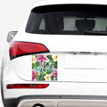 Aloha Hawaiian Flower Print Car Sticker