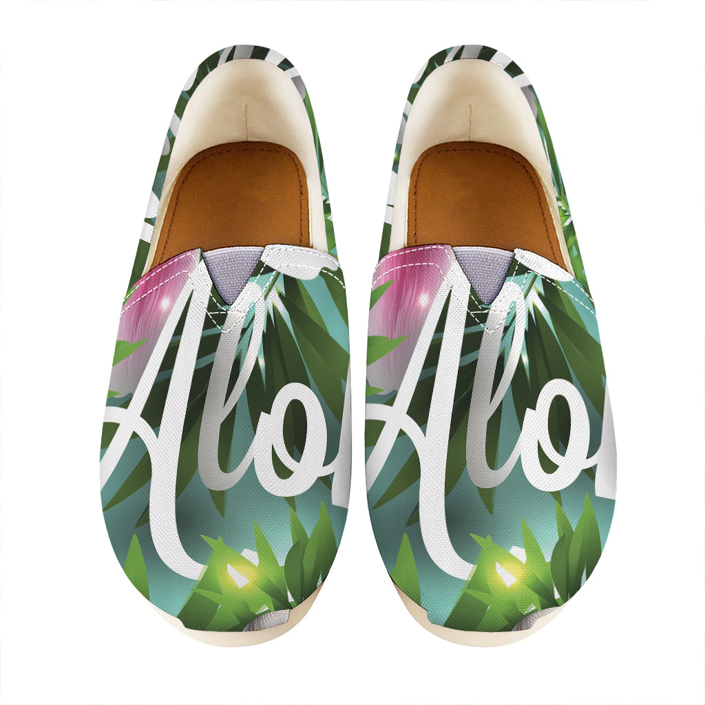 Aloha Hawaiian Flower Print Casual Shoes