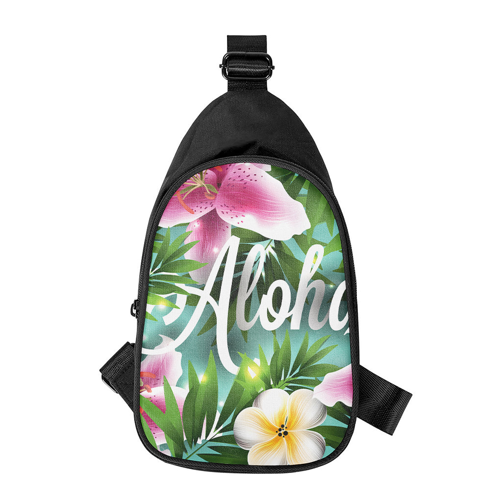 Aloha Hawaiian Flower Print Chest Bag