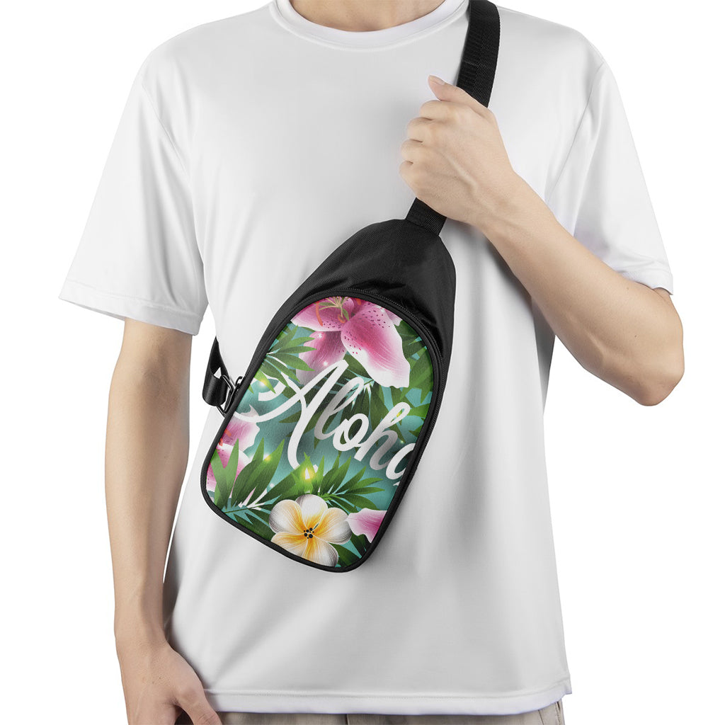 Aloha Hawaiian Flower Print Chest Bag