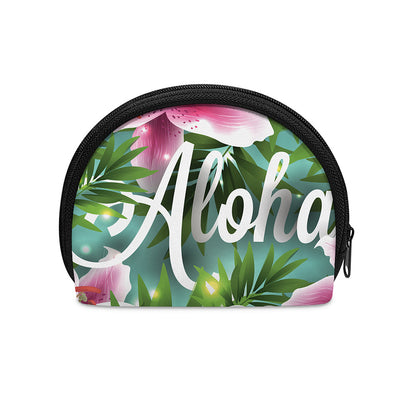 Aloha Hawaiian Flower Print Coin Purse