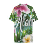 Aloha Hawaiian Flower Print Cotton Hawaiian Shirt