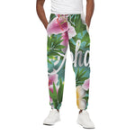 Aloha Hawaiian Flower Print Cotton Pants