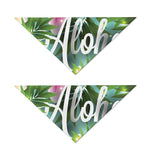Aloha Hawaiian Flower Print Dog Bandana