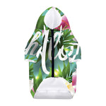 Aloha Hawaiian Flower Print Dog Zip Up Hoodie