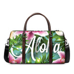 Aloha Hawaiian Flower Print Duffle Bag