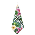 Aloha Hawaiian Flower Print Hand Towel