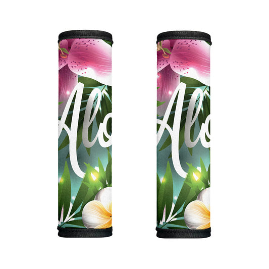 Aloha Hawaiian Flower Print Handle Covers