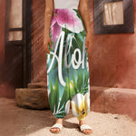 Aloha Hawaiian Flower Print Harem Pants
