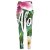 Aloha Hawaiian Flower Print High-Waisted Pocket Leggings