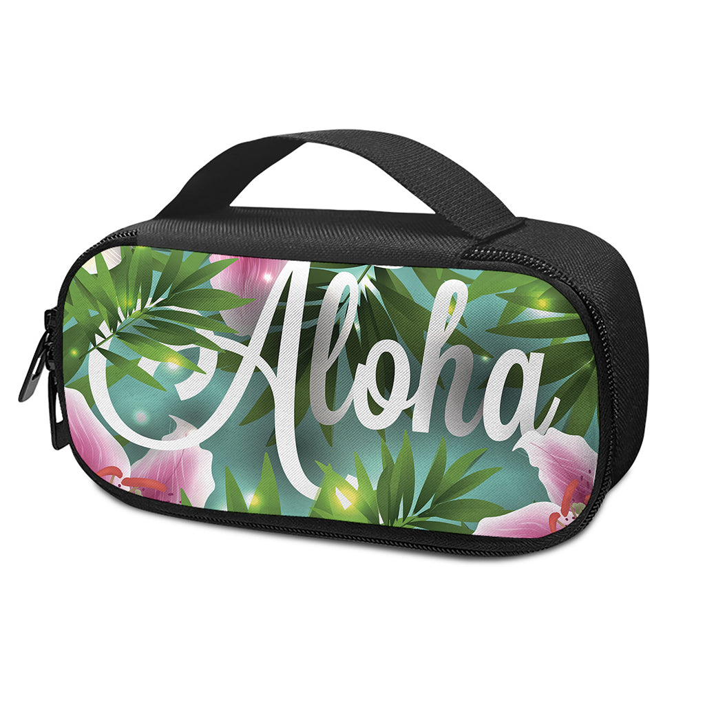 Aloha Hawaiian Flower Print Insulin Cooler Travel Case