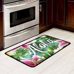 Aloha Hawaiian Flower Print Kitchen Mat