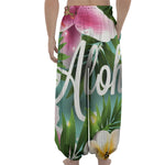Aloha Hawaiian Flower Print Lantern Pants