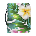 Aloha Hawaiian Flower Print Leather Bible Cover