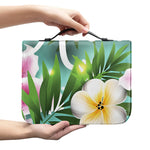Aloha Hawaiian Flower Print Leather Bible Cover
