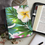 Aloha Hawaiian Flower Print Leather Bible Cover