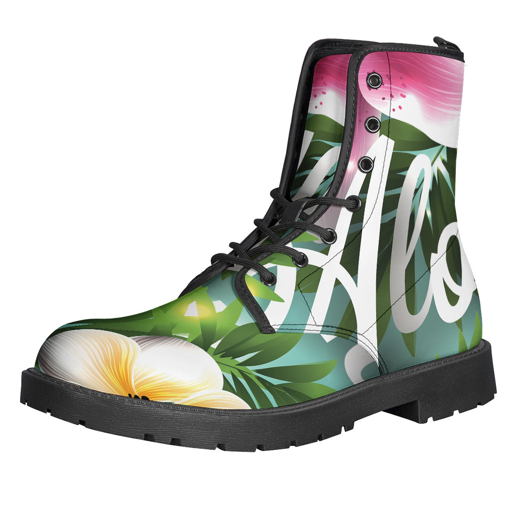 Aloha Hawaiian Flower Print Backpack