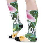 Aloha Hawaiian Flower Print Long Socks