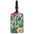 Aloha Hawaiian Flower Print Luggage Tag