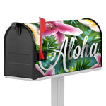 Aloha Hawaiian Flower Print Mailbox Cover