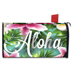 Aloha Hawaiian Flower Print Mailbox Cover