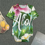 Aloha Hawaiian Flower Print Men's Bodysuit