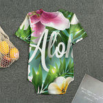 Aloha Hawaiian Flower Print Men's Bodysuit