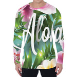 Aloha Hawaiian Flower Print Men's Long Sleeve T-Shirt