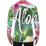 Aloha Hawaiian Flower Print Men's Long Sleeve T-Shirt