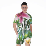 Aloha Hawaiian Flower Print Men's Rompers