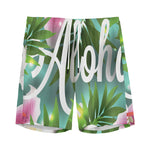 Aloha Hawaiian Flower Print Men's Sports Shorts