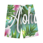 Aloha Hawaiian Flower Print Men's Sports Shorts