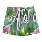 Aloha Hawaiian Flower Print Mesh Shorts