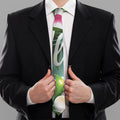 Aloha Hawaiian Flower Print Necktie