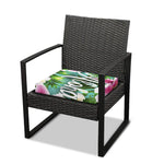 Aloha Hawaiian Flower Print Outdoor Seat Cushion Cover