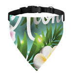 Aloha Hawaiian Flower Print Over The Collar Dog Bandana