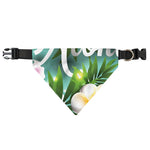 Aloha Hawaiian Flower Print Over The Collar Dog Bandana