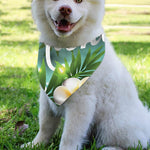 Aloha Hawaiian Flower Print Over The Collar Dog Bandana